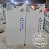 大悅城室內組合式不銹鋼分類垃圾桶定制案例